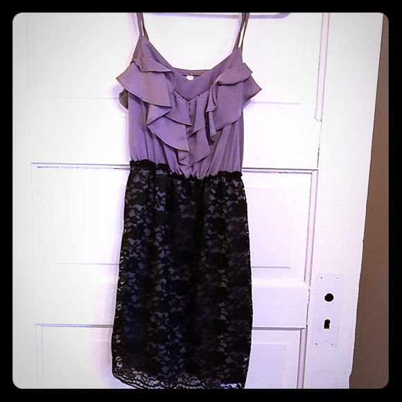 Xhilaration Dresses & Skirts - Purple and black lace dress